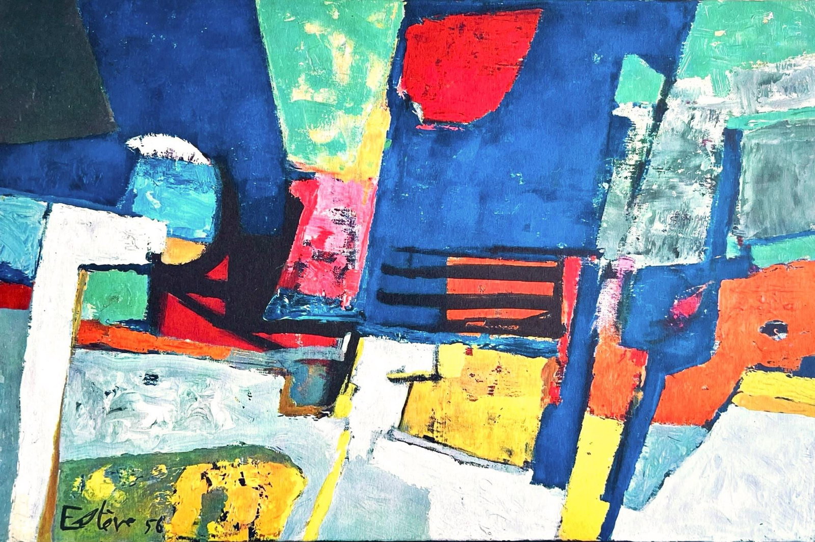 Maurice Esteve, Sioule, Maurice Esteve, Peintres d'aujourd'hui, Limited Edition Heliogravure (1 of 4)