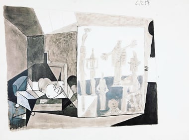 Pablo Picasso, 6.12.57. (Cramer 155), La Chute d'Icare, Limited Edition Heliogravure