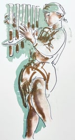 Hans Erni, Composition, Reflexions Simples Sur Le Corps, Limited Edition Lithograph