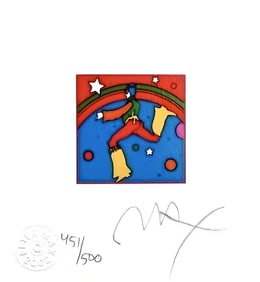 Peter Max, Cosmic Jumper, Detail III, Hand Signed, Official Limited Edition Lithograph