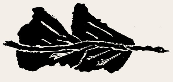 Georges Braque, Composition, Derriere le miroir, Limited Edition Lithograph