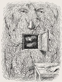 Rene Magritte, Composition, Les chants de Maldoror, Limited Edition Lithograph