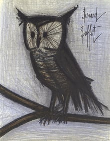 Bernard Buffet, Le petit hibou, Lithographs 1952-1966, Limited Edition Lithograph