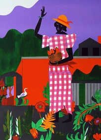 Girl in the Garden (Gelburd/Rosenberg 62), Limited Edition Lithograph