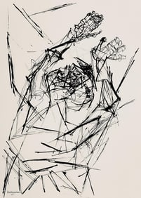 Abraham Rattner, The valley of dry bones, Limited Edition Lithograph