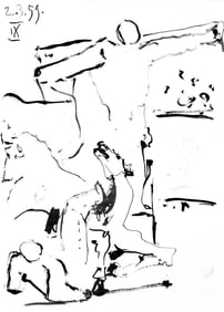 Pablo Picasso, Composition (Bloch 1276; Czwiklitzer 23), Toros y Toreros, Limited Edition Lithograph