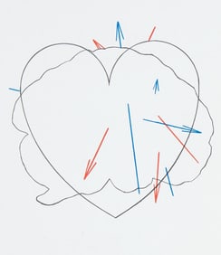 Shusaku Arakawa ???? ??, Composition, Derriere le miroir, Limited Edition Lithograph