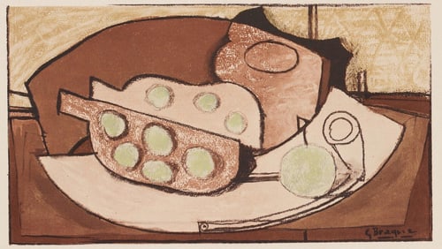 Georges Braque, Composition, Braque Espaces, 13 Dessins, Lavis, Aquarelles, Limited Edition