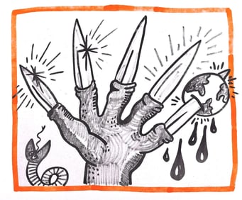 Keith Haring, Composition, Against All Odds, Limited Edition Lithograph