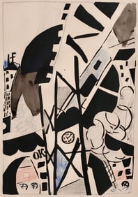 Jean Pougny, Composition, Pougny, dix linogravures originales, 1914-1920, Limited Edition Linocut