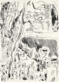 Gus Bofa, La Menagerie du Jardin des Plantes, A La gloire a Paris, Limited Edition Etching