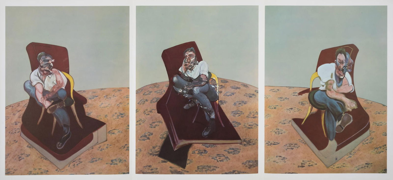 Francis Bacon, Three Studies for Portrait of Lucian Freud, Derriere le miroir, Limited Edition (1 of 4)