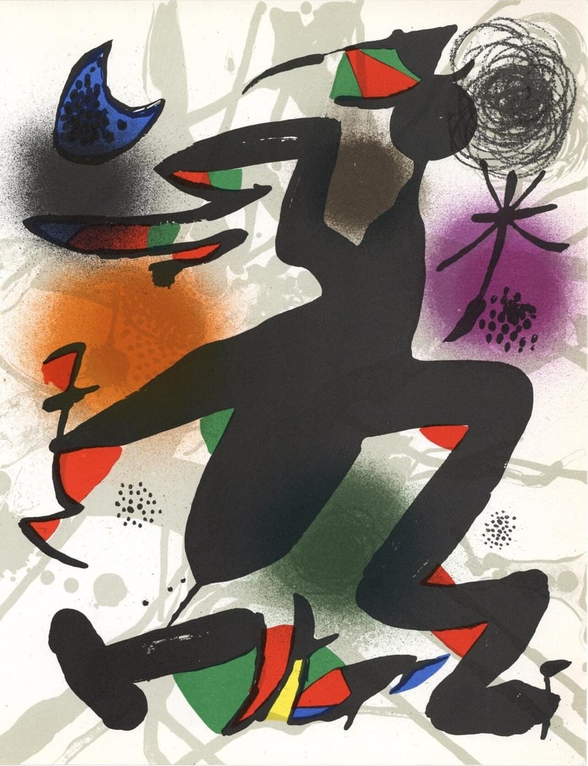 Joan Miro, Composition, (Cramer 230; Mourlot 1116), Joan Miro Lithographs, Limited Edition (1 of 4)