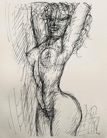 Marcel Gromaire, Composition, Gromaire, Limited Edition Lithograph