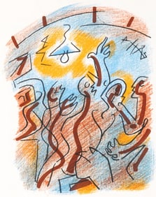 Andre Masson, Composition (Cramer 97), Une Etoile de Craie, Limited Edition Lithograph