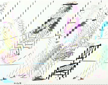 Pablo Picasso, Composition, La Comedie Humaine, Verve, Revue Artistique et Litteraire, Limited