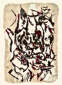 Jean-Paul Riopelle, Composition, Derriere le miroir, Limited Edition Lithograph