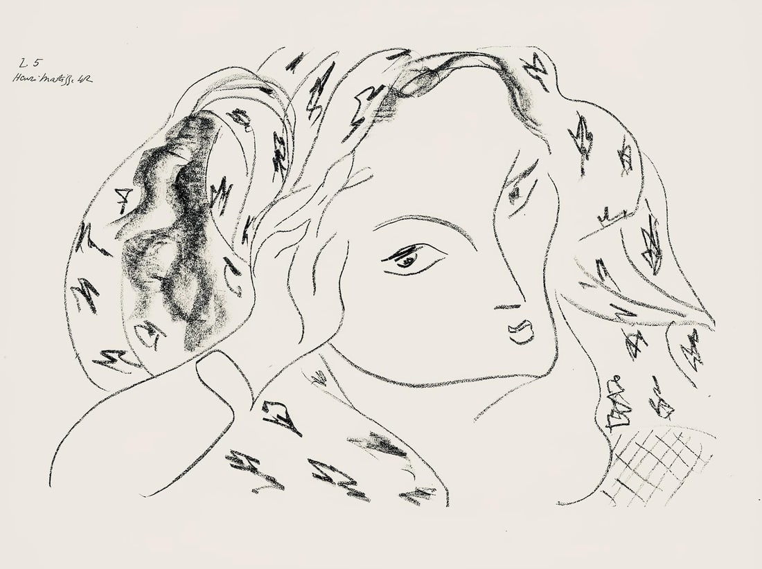Henri Matisse, Serie L, var. 5 (Duthuit 9), Henri Matisse, Dessins, Themes et variations, Limited (1 of 4)