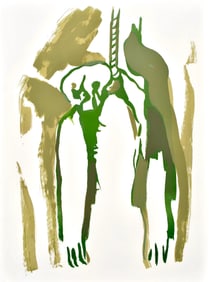 Francisco Bores, Composition, Œuvres completes d'Albert Camus, Limited Edition Lithograph