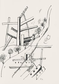 Fernand Leger, Composition (Saphire 24-38), Les Illuminations, Limited Edition Lithograph