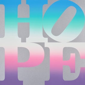 Robert Indiana, Spring, HOPE, Four Seasons of HOPE, Limited Edition Silkscreen