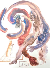 Salvador Dali, Fegefeuer XVIII (Michler/Lopsinger 1039-1138; Field 189-200), Die Gottliche Komodie,