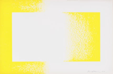 Richard Anuszkiewicz, Yellow Reversed, Art in America, Limited Edition Lithograph