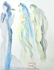 Salvador Dali, Paradies IX (Michler/Lopsinger 1039-1138; Field 189-200), Die Gottliche Komodie,