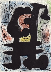Joan Miro, Composition (Cramer 112; Mourlot 439-442), Derriere le miroir, Limited Edition Lithograph