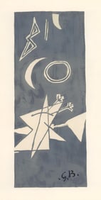 Georges Braque, Ciel gris II (Maeght 1033), Derriere le miroir, Limited Edition Lithograph