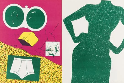 Herve Telemaque, Composition, Suites no8, Rencontres, Limited Edition Lithograph