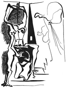 Pablo Picasso, Composition (Johnson/Vollard 193; Monod 10485), Helene chez Archimede, Limited