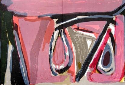 Bram Van Velde, Composition (Mason/Putman 157), Hommage a Aime et Marguerite Maeght, Derriere le