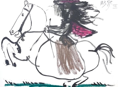 Pablo Picasso, Composition (Bloch 1276; Czwiklitzer 23), Toros y Toreros, Limited Edition Lithograph