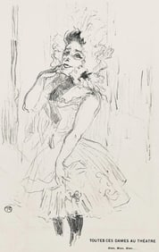 Henri de Toulouse-Lautrec, Anna Held dans Toutes ces Dames, Derriere le miroir, Limited Edition