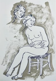 Hans Erni, Composition, Reflexions Simples Sur Le Corps, Limited Edition Lithograph