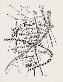 Fernand Leger, Composition (Saphire 24-38), Les Illuminations, Limited Edition Lithograph