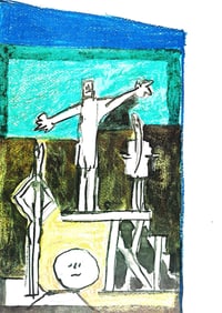 Pablo Picasso, Composition (Cramer 155), La Chute d'Icare, Limited Edition Heliogravure