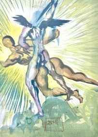 Salvador Dali, Fegefeuer VIII (Michler/Lopsinger 1039-1138; Field 189-200), Die Gottliche Komodie,