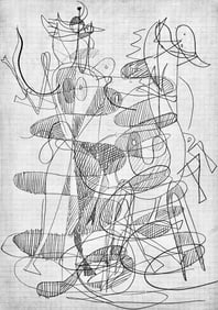 Georges Braque, Composition, Hesiode, Theogonie, Derriere le miroir, Limited Edition Lithograph