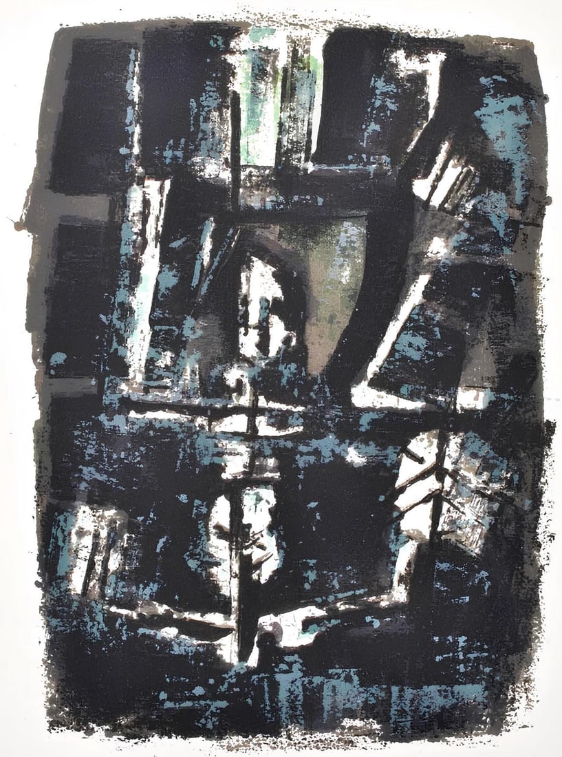 Orlando Pelayo, Composition, Œuvres completes d'Albert Camus, Limited Edition Lithograph (1 of 4)