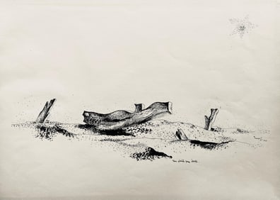 Jean Lurcat, une etoile sans etable, huit dessins a la plume, Limited Edition Lithograph