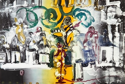 Romare Bearden, Introduction for a Blues Queen (Gelburd/Rosenberg 70-77), Jazz Series, Limited