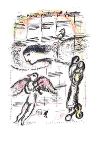 Marc Chagall, Composition (Mourlot 668-677), La Feerie et Le Royaume, Limited Edition Lithograph