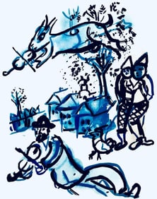 Marc Chagall, Composition, Couleur amour, Limited Edition Lithograph