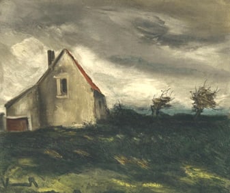 Maurice de Vlaminck, La maison dans la plaine, Vlaminck, Signed, Limited Edition Lithograph