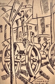 Fernand Leger, L'Obusier de 220, Dessins de Guerre 1915-16, Limited Edition Lithograph