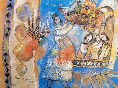 Theo Tobiasse, Romeo and Juliette I, Original Edition Offset Lithograph