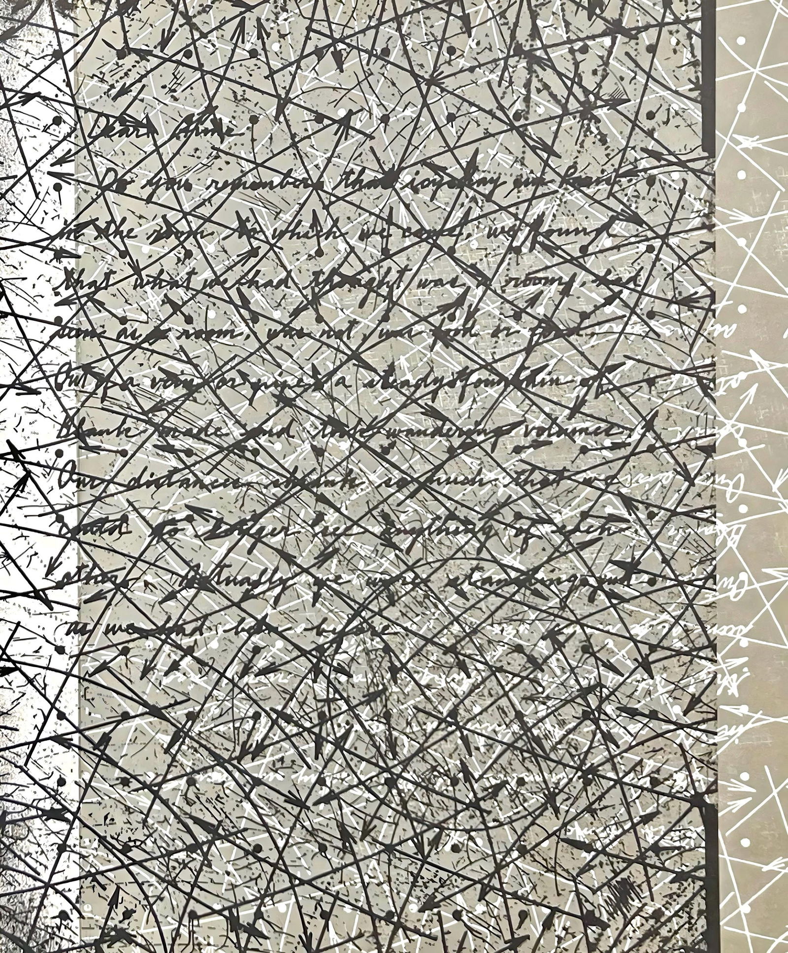 Shusaku Arakawa, Outside blank, Hommage a Aime et Marguerite Maeght, Derriere le miroir, Limited (1 of 4)