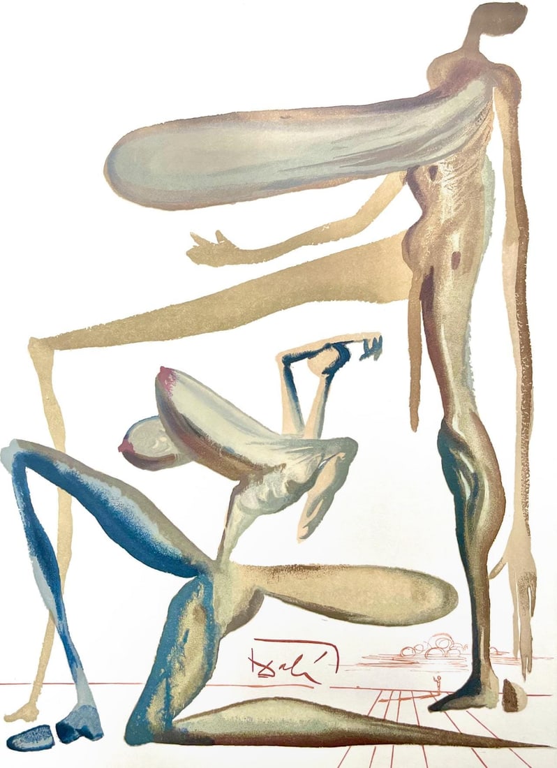 Salvador Dali, Fegefeuer XXII (Michler/Lopsinger 1039-1138; Field 189-200), Die Gottliche Komodie, (1 of 4)